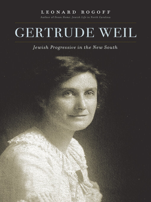 Title details for Gertrude Weil by Leonard Rogoff - Wait list
